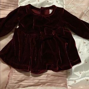 Newborn velour dress